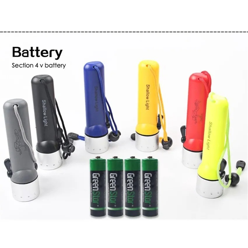 Miniatura 4 de Linterna Acuatica Para Buceo Mano